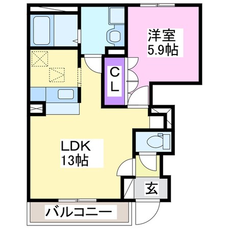 ルナコートの物件間取画像